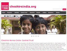 Tablet Screenshot of cheshireindia.org